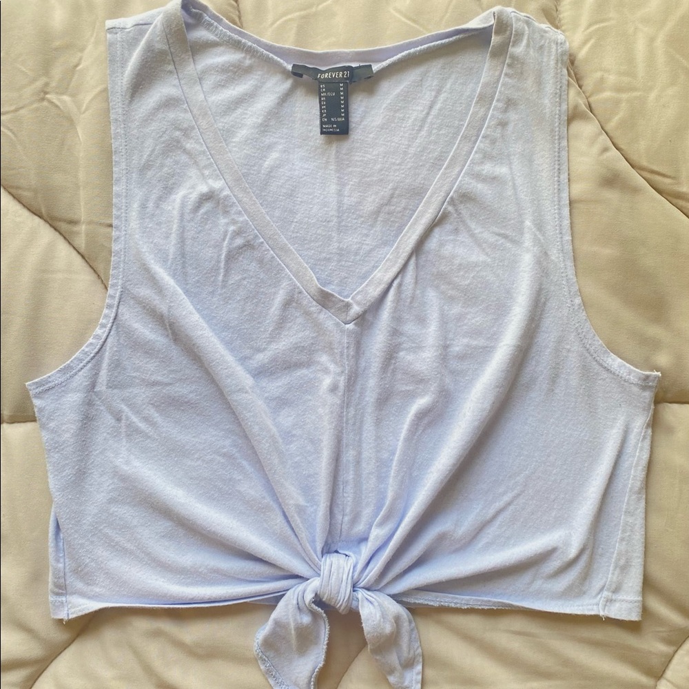 Forever 21 crop tie top